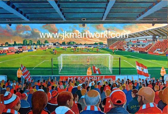 Hand Painted original of globe arena