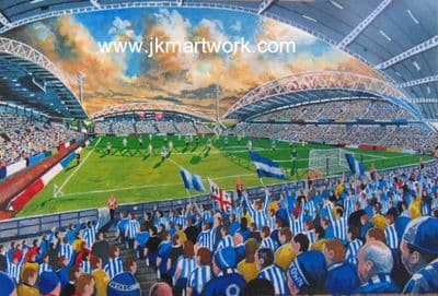 Hand Painted original of JOHN SMITHS STADIUM