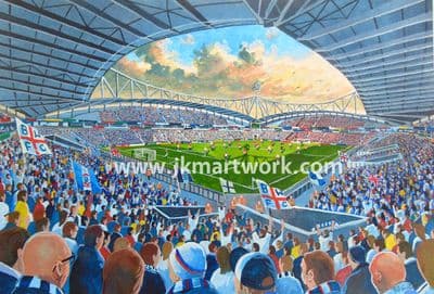 Hand Painted original of macron/reebok stadium