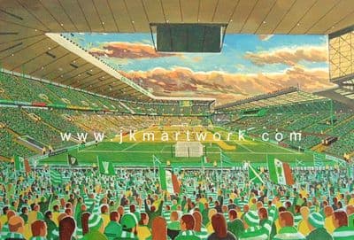 Hand Painted original of NEW celtic park