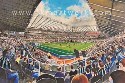 Hand Painted original of st james park