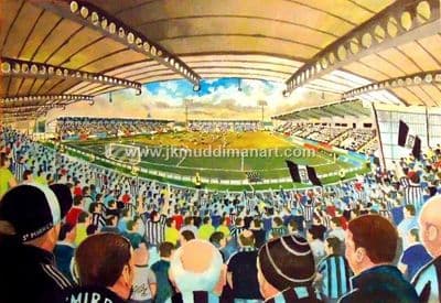 Hand Painted original of st mirren park