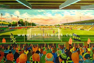 Hand Painted original of the new lawn