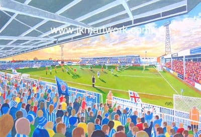 Hand Painted original of victoria park hufc