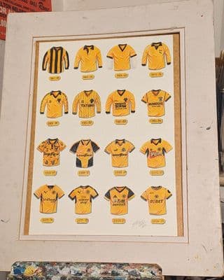 Hand Painted original of  wolves shirts