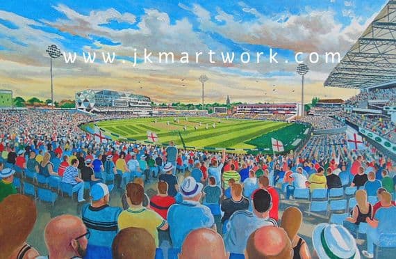 headingley cricket ground Print A3 Size