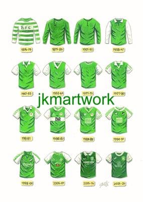 hibernian shirts through the years  a3 print (1)
