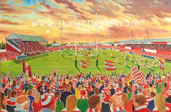 hilton park  a3 size print