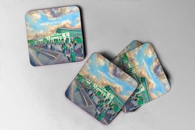 home park going to the match Coaster set of four