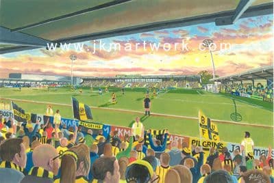 JAKEMANS STADIUM on matchday print