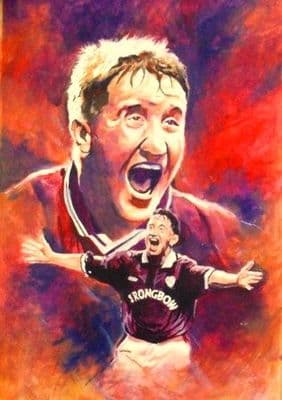 john robertson hearts legend print a3 size