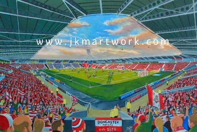 keepmoat stadium  a3 print