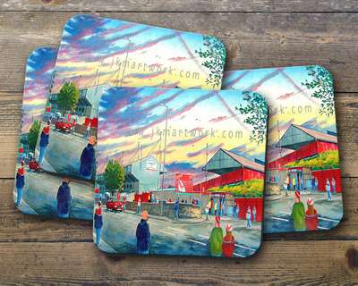 knowsley road gtm   Coaster set of four