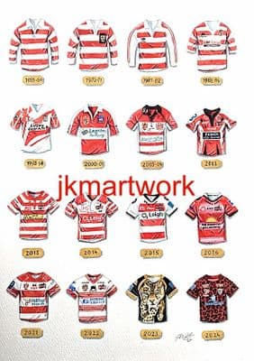 leigh rlfc shirts  a3 size print
