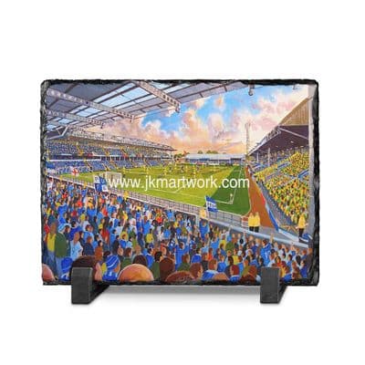 london road  slate print