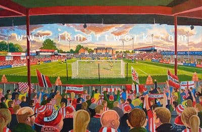 moss lane  on matchday print