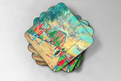 new anfield going to the match Coaster set of four