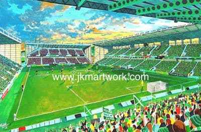 new  easter road on matchday