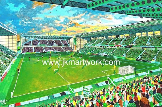 new  easter road on matchday