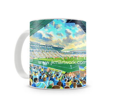 new Elland road on matchday mug