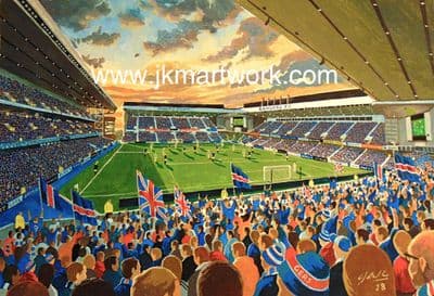 new Ibrox on matchday print
