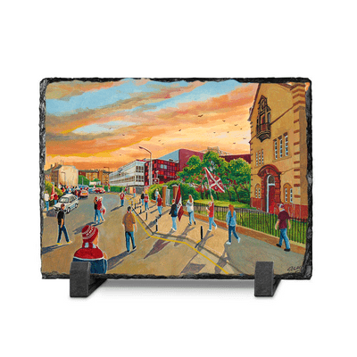 new tynecastle park  gtm  slate print