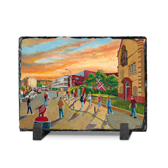 new tynecastle park  gtm  slate print