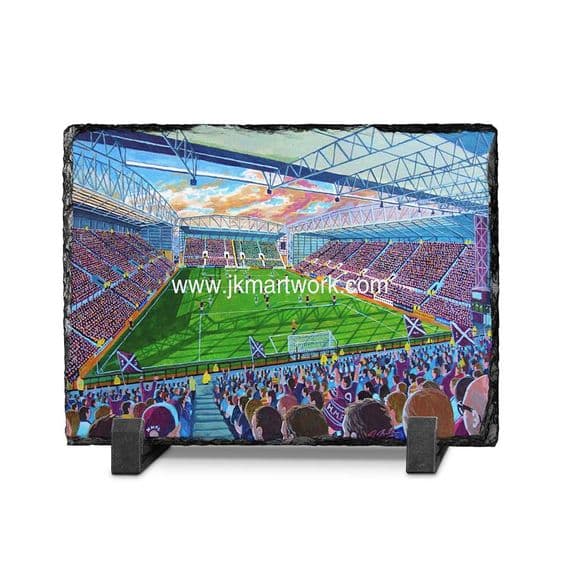 new tynecastle park  slate print