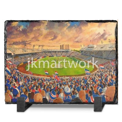 old ibrox  slate print