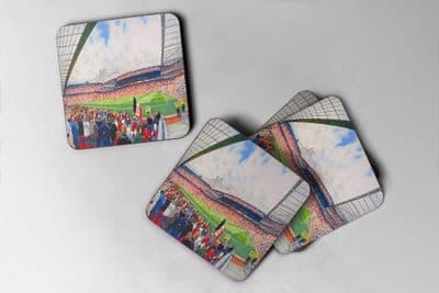 old trafford Coaster set of four