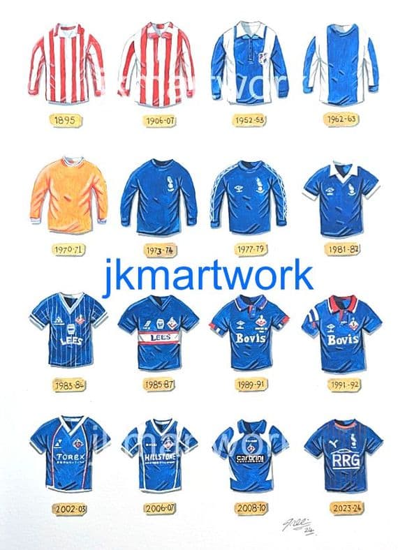 oldham athletic shirts   print