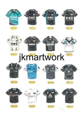 ospreys shirts   a3 size print