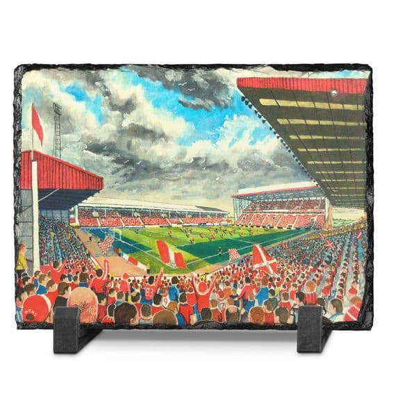 pittodrie  on matchday slate