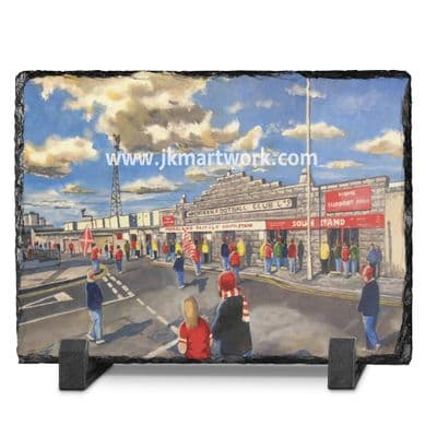pittodrie turnstiles slate print