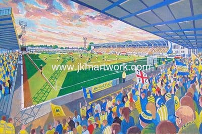 Plainmoor on matchday print