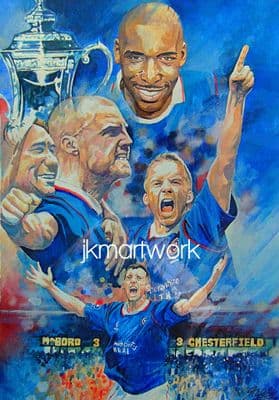 print of chesterfield fa cup 1997