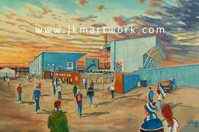 print of prenton park going to the match