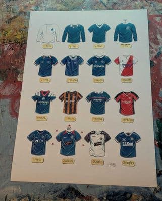 rangers fc shirts print