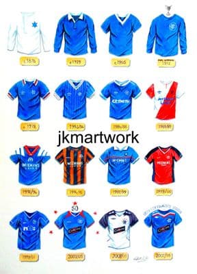 rangers fc shirts print