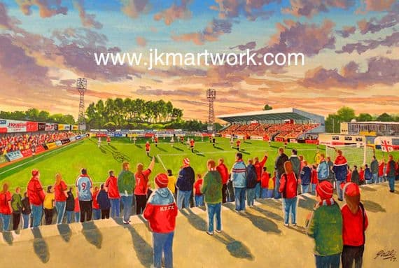 rockingham road  on matchday print