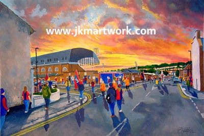 selhurst park going to the match Print A3 Size