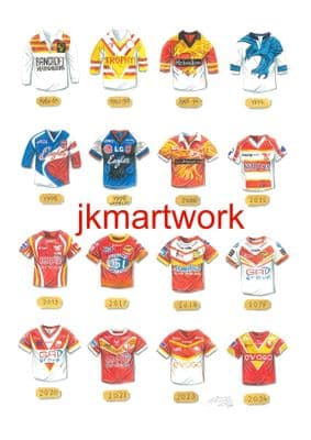 sheffield eagles shirts  a3 size print