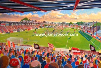 st james park ,exeter print