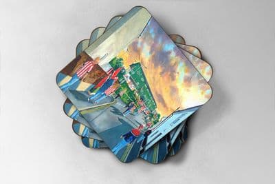 st james park going to the match ecfc  Coaster set of four
