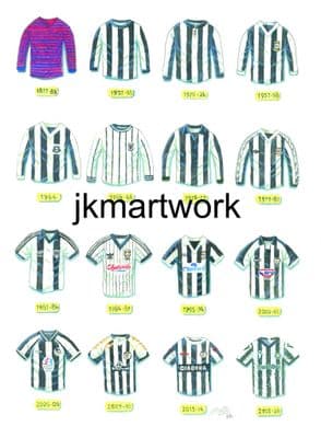 st mirren shirts a3 size print