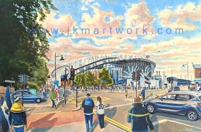 tottenham hotspur stadium GTM Print A3 Size