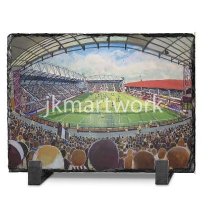 tynecastle on matchday  slate print