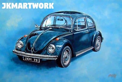 v w beetle  Print A3 Size (1)