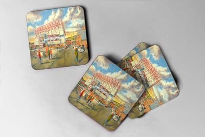 valley parade going to the match Coaster set of four
