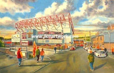 Valley parade going to the match print